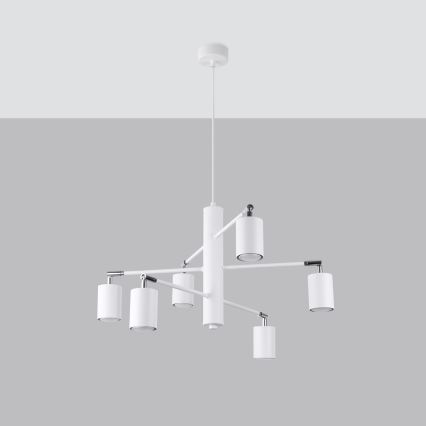 Подвесная люстра LEMMI 6xGU10/10W/230V белый
