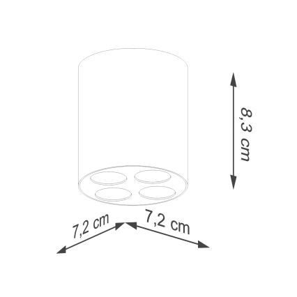 Світлодіодний точковий світильник ZOE LED/9W/230V білий