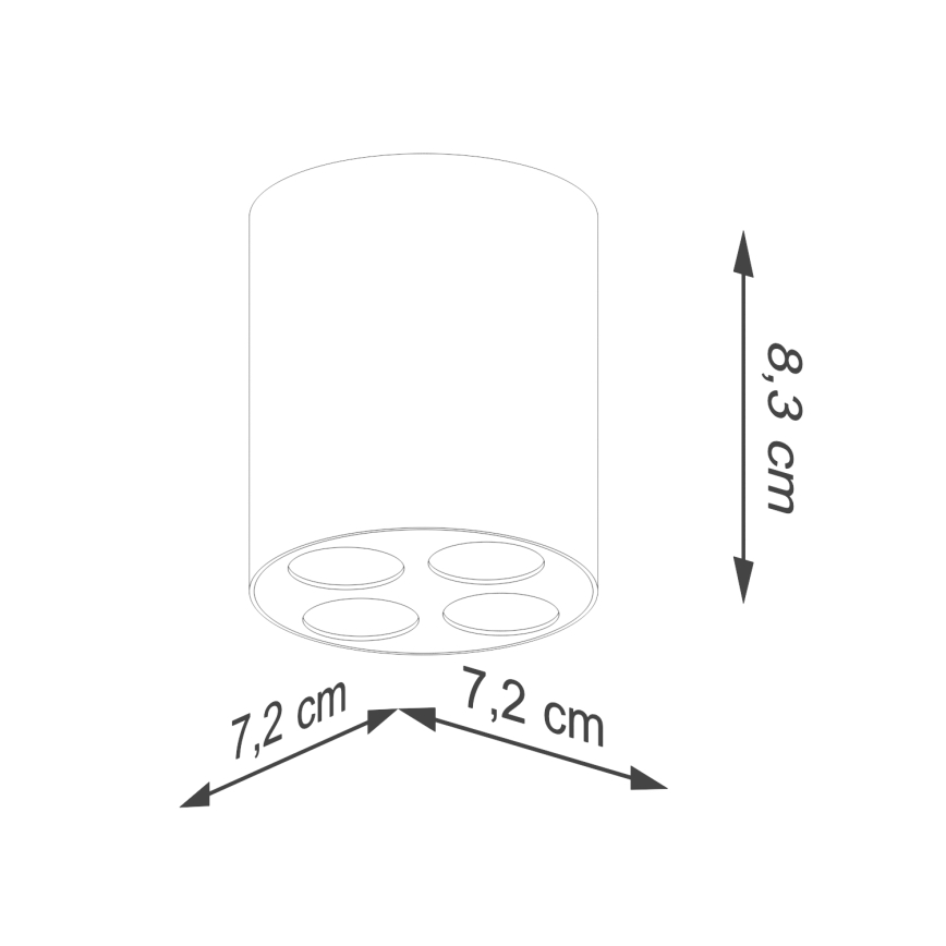 Світлодіодний точковий світильник ZOE LED/9W/230V чорний