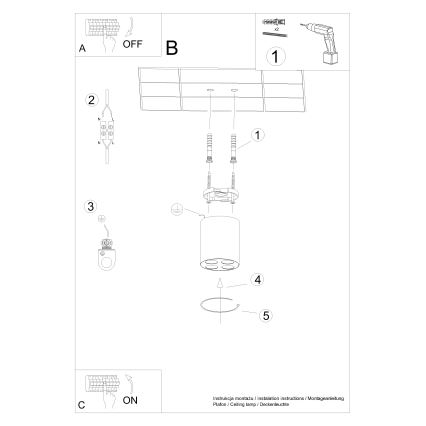 Світлодіодний точковий світильник ZOE LED/9W/230V чорний