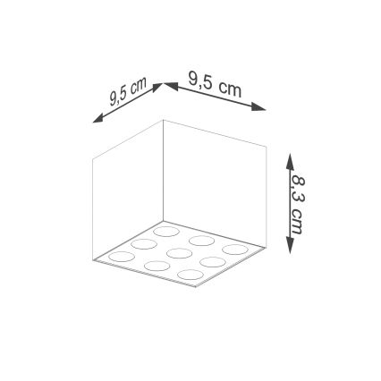 Светодиодный точечный светильник OZZY LED/16W/230V черный