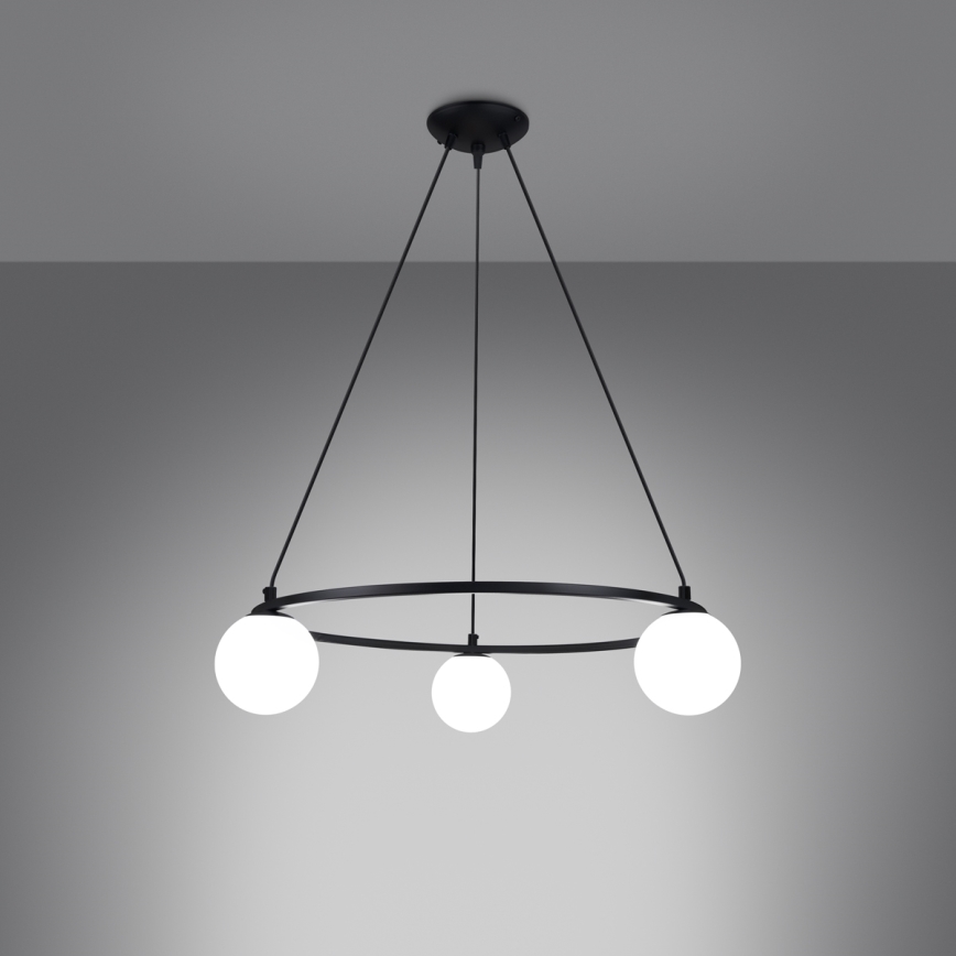 Подвесная люстра YOLI 3xG9/8W/230V черный