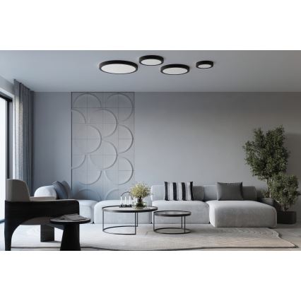 LED потолочный светильник ONYX LED/32 Вт/230 В, диаметр 40 см, чёрный