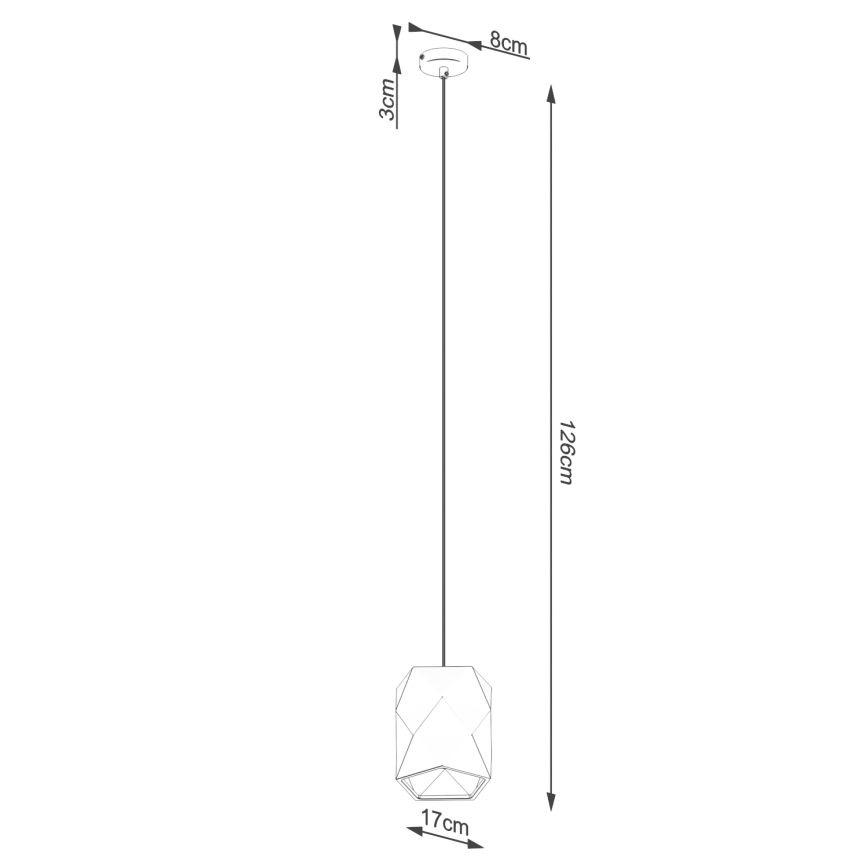 Подвесная люстра GOBI 1xE27/15W/230V керамика