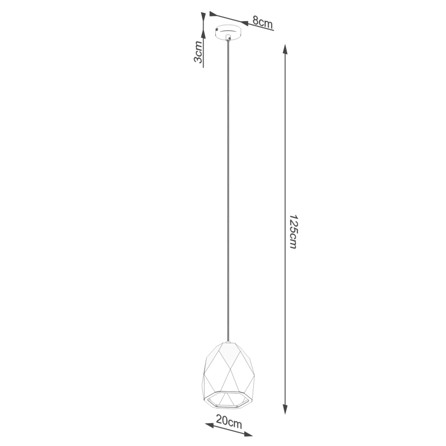 Подвесная люстра MINT 1xE27/15W/230V керамика