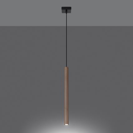 Підвісна люстра PASTELO 1xG9/8W/230V бук