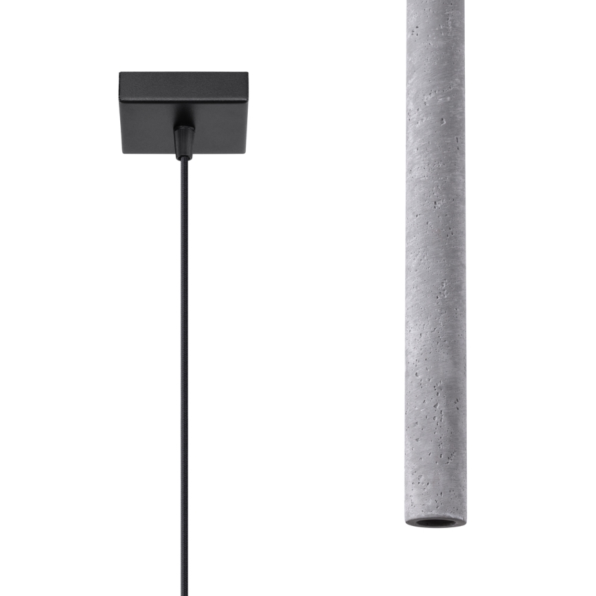 Підвісна люстра PASTELO 1xG9/8W/230V бетон