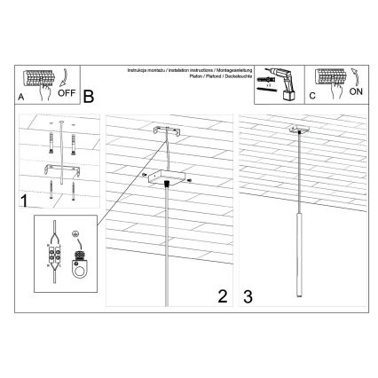 Підвісна люстра PASTELO 1xG9/8W/230V бетон