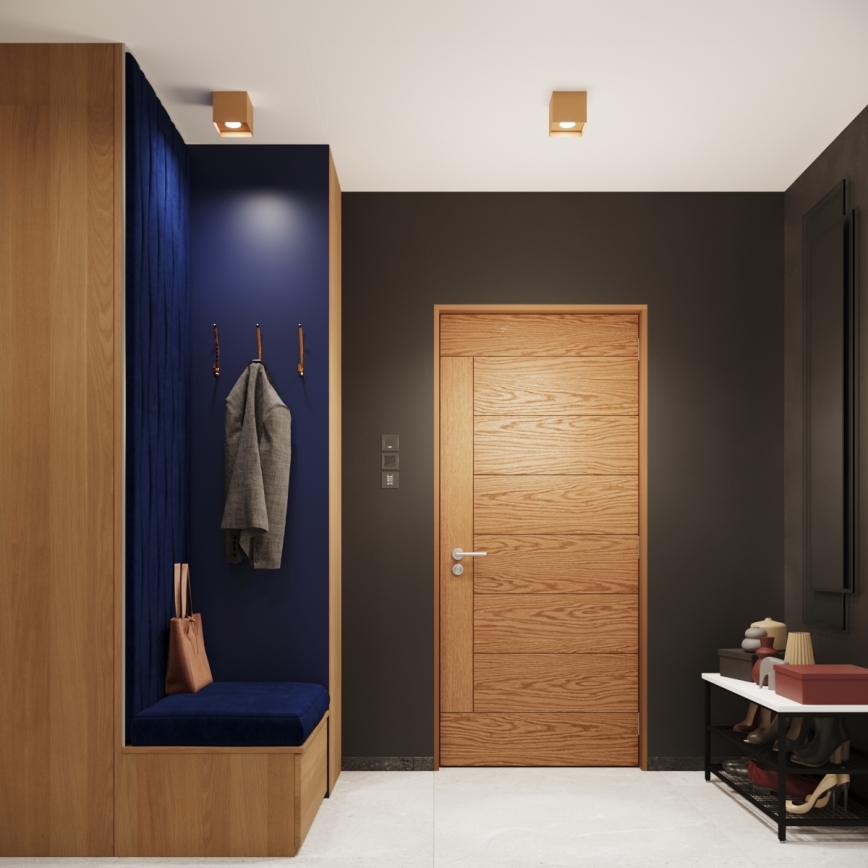 Точечный светильник HATI 1xGU10/10W/230V золотистый