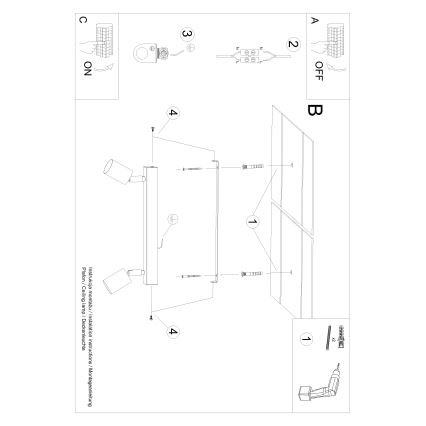 Точечный светильник VERDO 2xGU10/10W/230V черный/бук