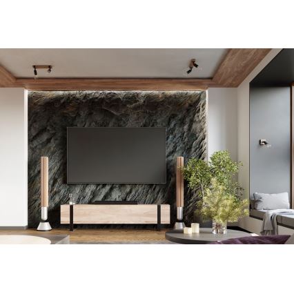 Точковий світильник ZUCA 1xE27/15W/230V чорний/дуб