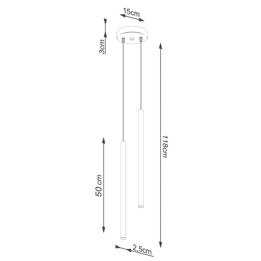 Подвесная люстра PASTELO 2xG9/8W/230V белый