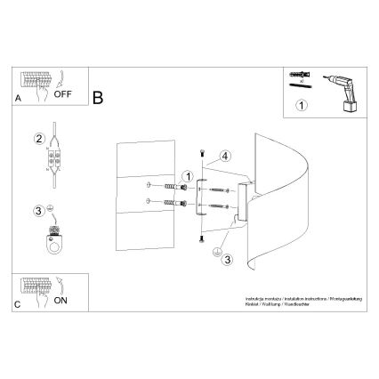 Настенный светильник TALASSA 1xG9/8W/230V черный