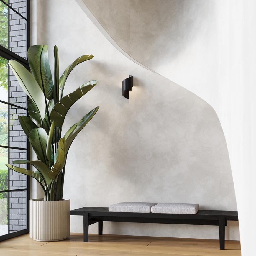 Настінний світильник TALASSA 1xG9/8W/230V чорний