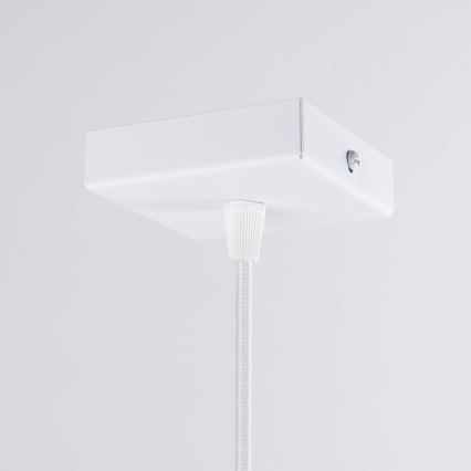 Підвісна люстра ARIES 1xE27/15W/230V бук/білий