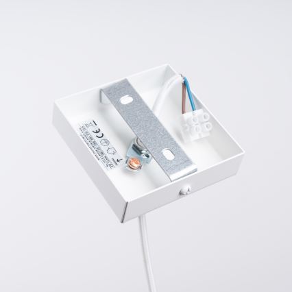 Підвісна люстра ARIES 1xE27/15W/230V бук/білий