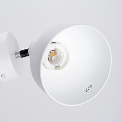 Настінний точковий світильник ELBA 1xE27/15W/230V білий