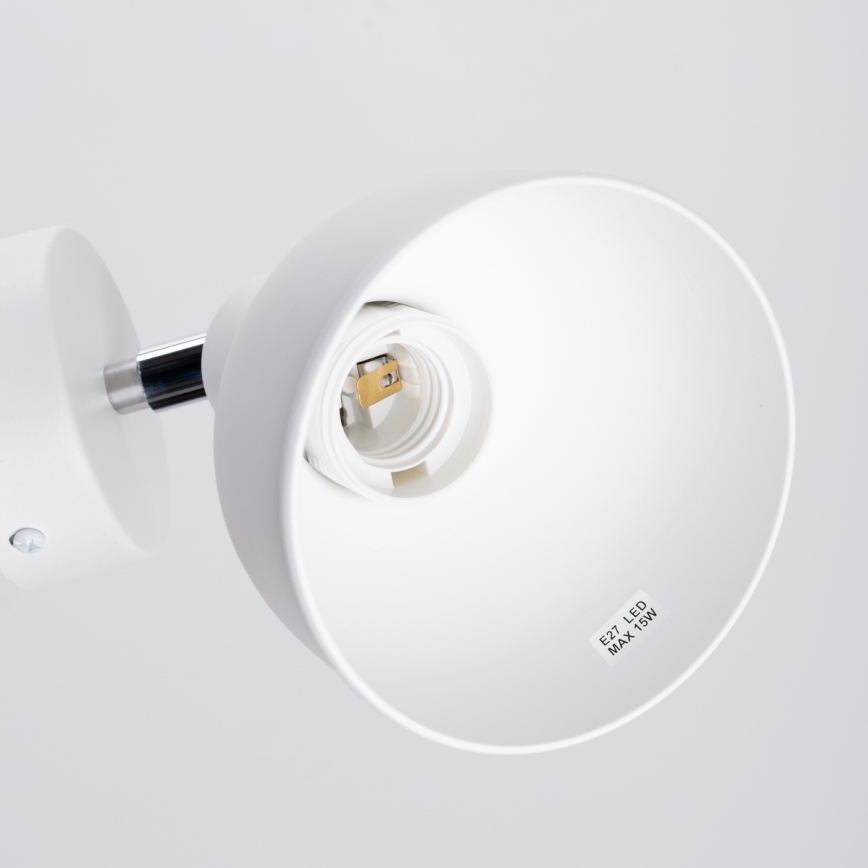 Настінний точковий світильник ELBA 1xE27/15W/230V білий