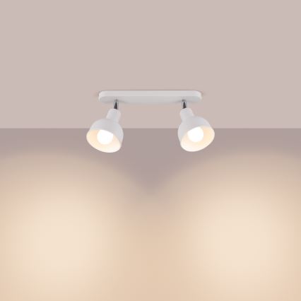 Точечный светильник ELBA 2xE27/15W/230V белый