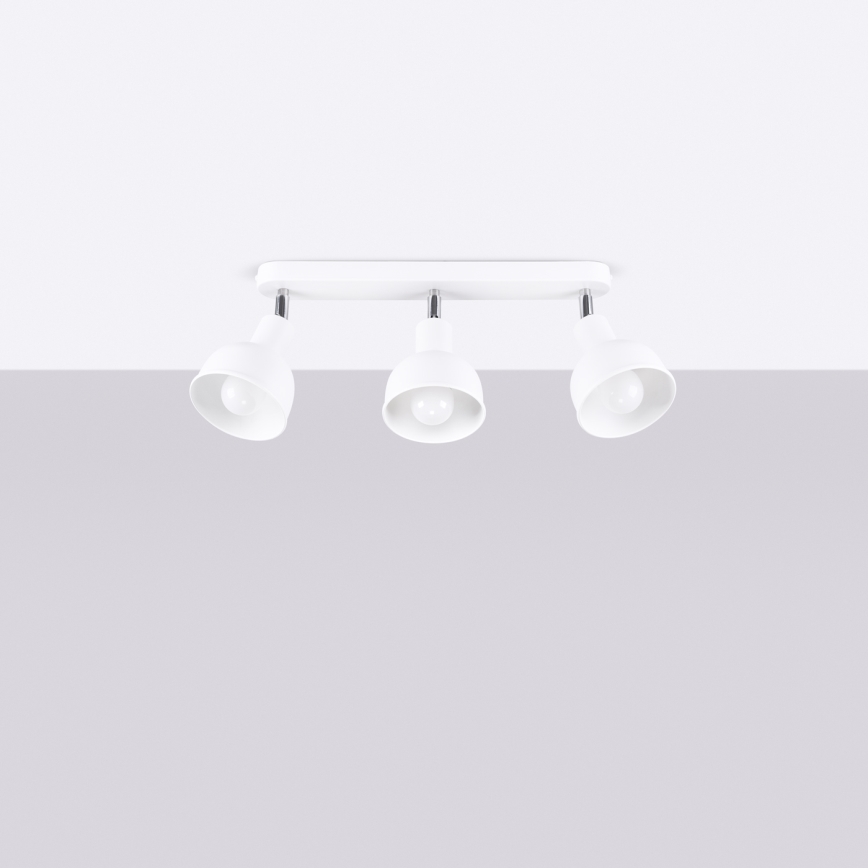 Точковий світильник ELBA 3xE27/15W/230V білий