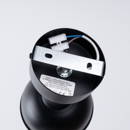 Настенный точечный светильник ELBA 1xE27/15W/230V черный