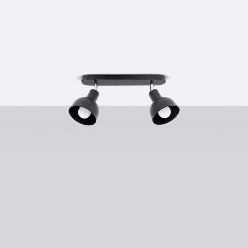 Точковий світильник ELBA 2xE27/15W/230V чорний