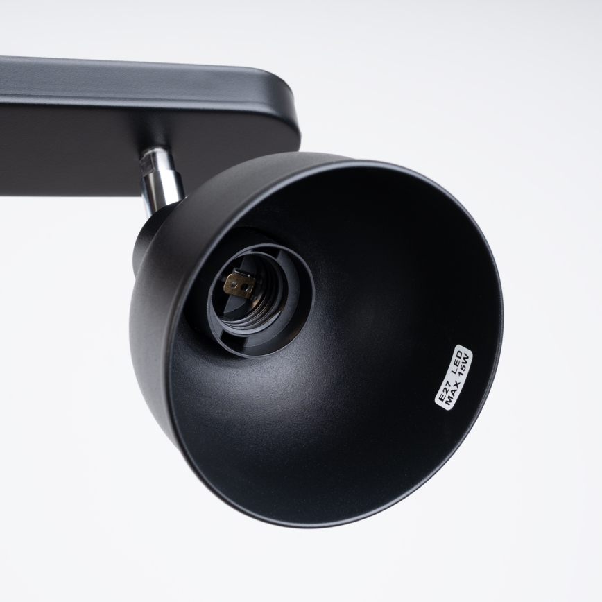 Точковий світильник ELBA 2xE27/15W/230V чорний