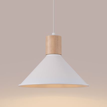 Підвісна люстра JAGA 1xE27/15W/230V діаметр 30 см білий