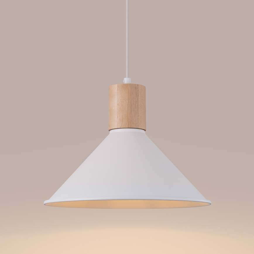 Подвесная люстра JAGA 1xE27/15W/230V диаметр 30 см белый