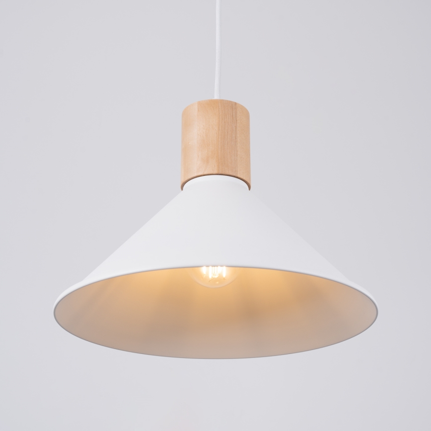 Подвесная люстра JAGA 1xE27/15W/230V диаметр 30 см белый