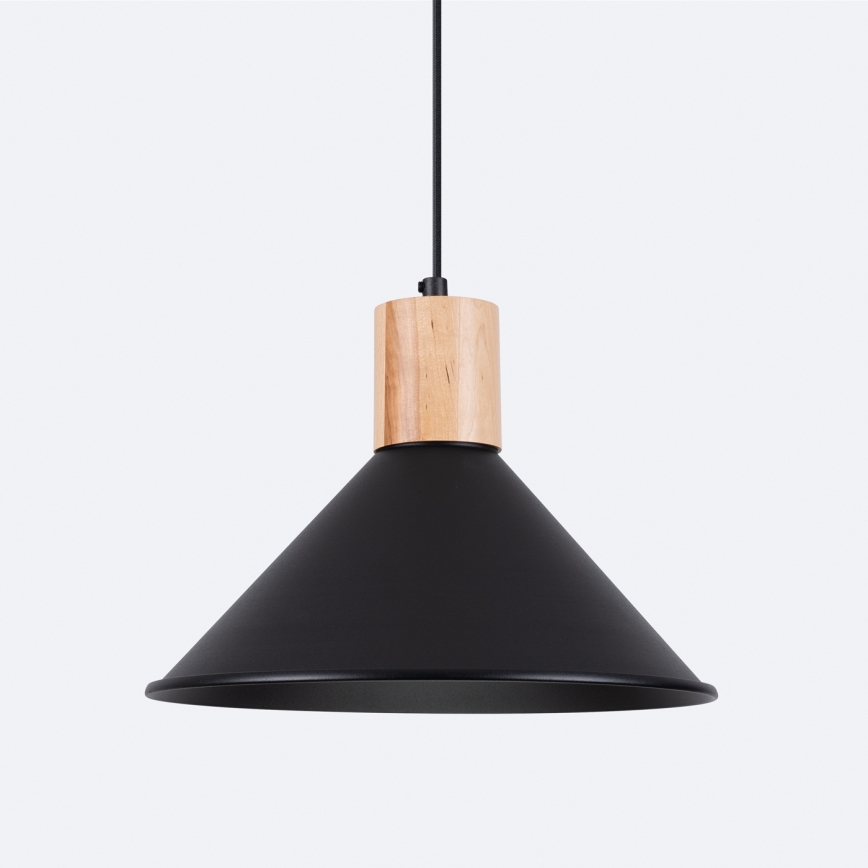 Підвісна люстра JAGA 1xE27/15W/230V діаметр 30 см чорний