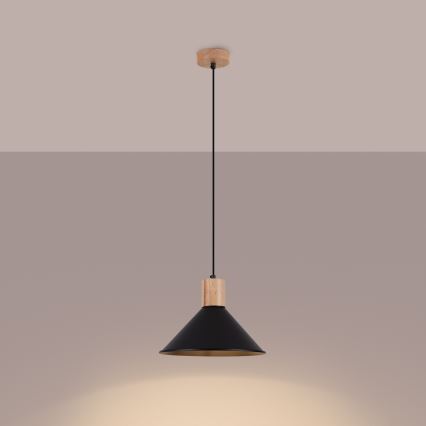 Подвесная люстра JAGA 1xE27/15W/230V диаметр 30 см черный