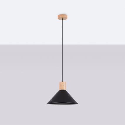Подвесная люстра JAGA 1xE27/15W/230V диаметр 30 см черный