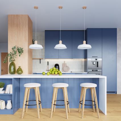 Подвесная люстра FANO 1xE27/15W/230V диаметр 34 см белый