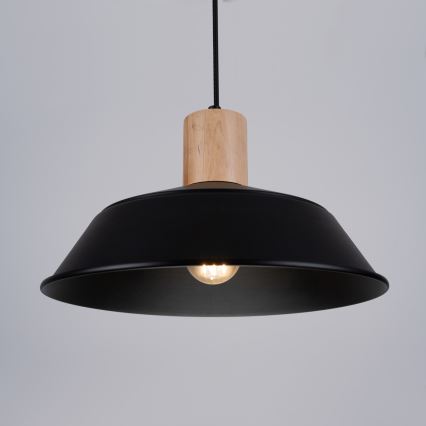 Підвісна люстра FANO 1xE27/15W/230V діаметр 34 см чорний