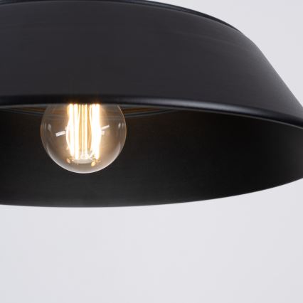 Підвісна люстра FANO 1xE27/15W/230V діаметр 34 см чорний