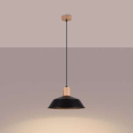 Подвесная люстра FANO 1xE27/15W/230V диаметр 34 см черный