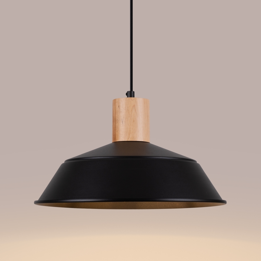 Подвесная люстра FANO 1xE27/15W/230V диаметр 34 см черный