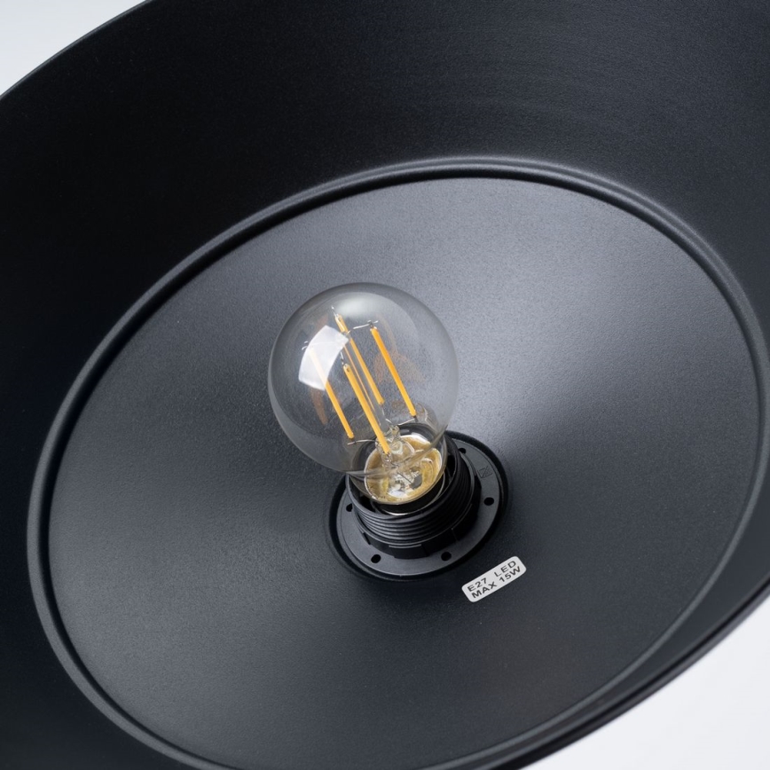 Подвесная люстра FANO 1xE27/15W/230V диаметр 34 см черный