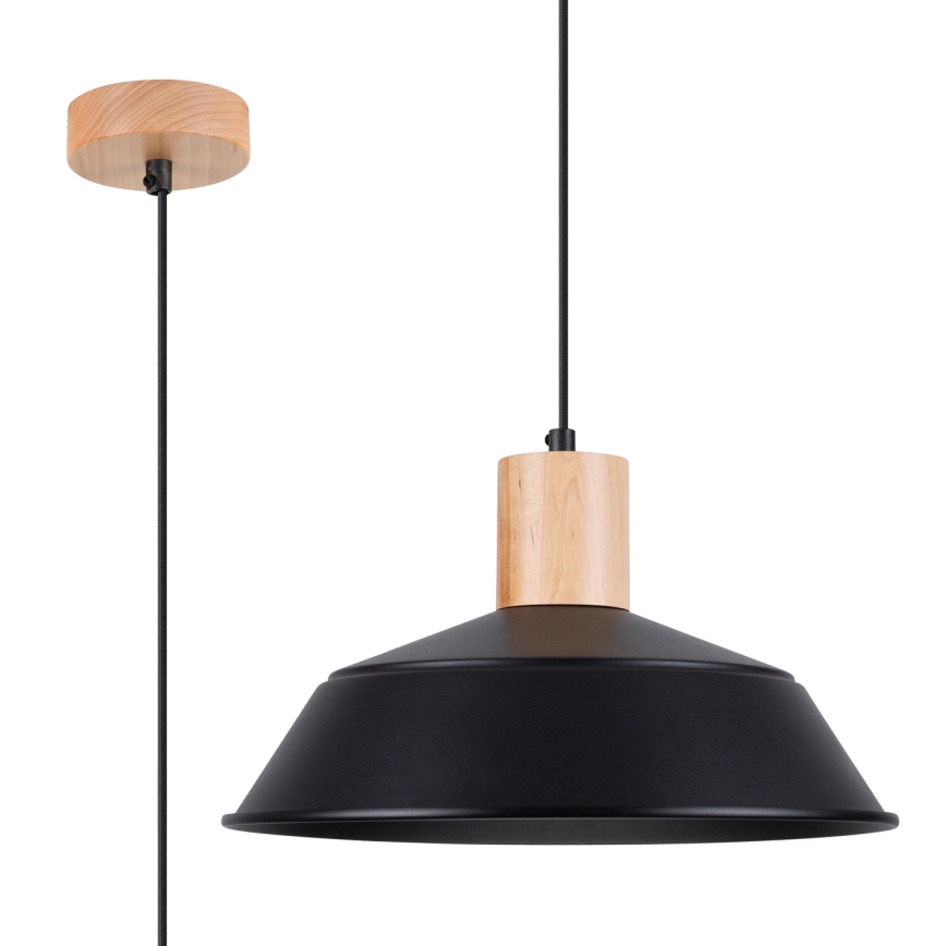 Подвесная люстра FANO 1xE27/15W/230V диаметр 34 см черный