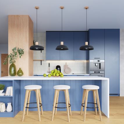 Підвісна люстра INDY 1xE27/15W/230V діаметр 38 см чорний