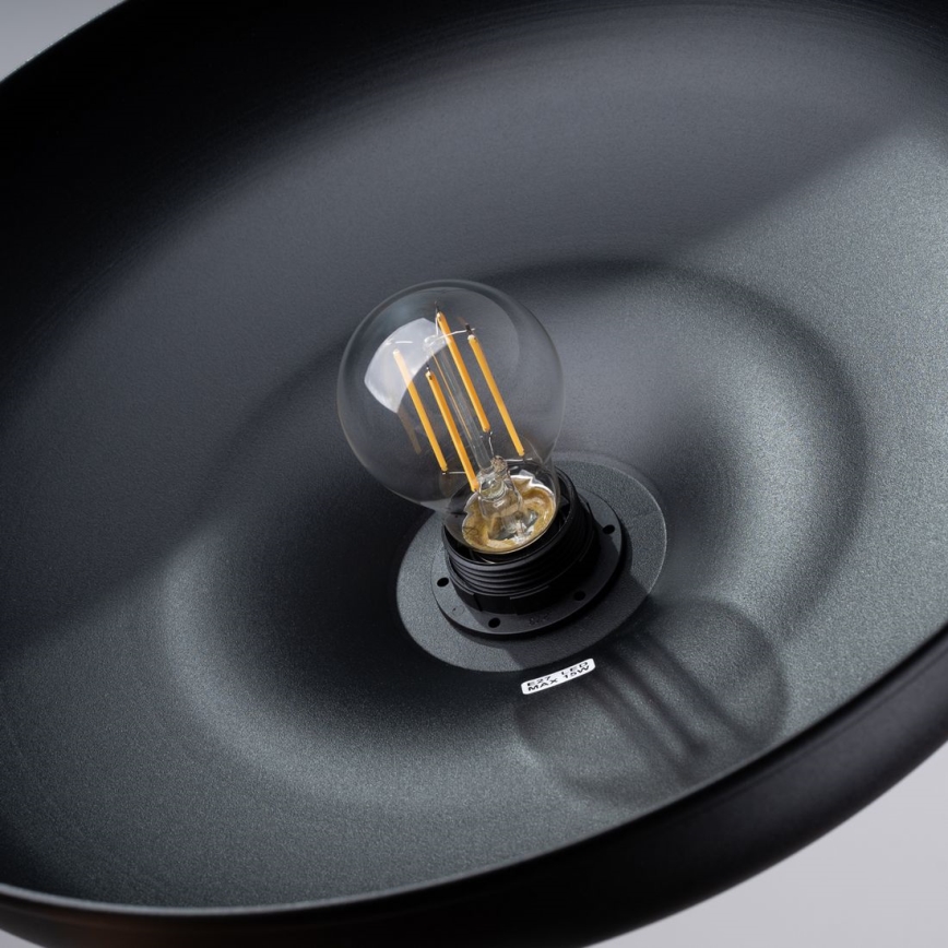 Підвісна люстра INDY 1xE27/15W/230V діаметр 38 см чорний