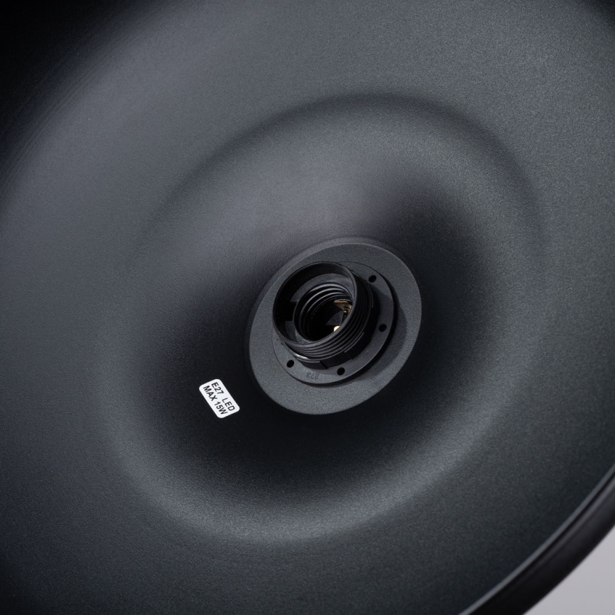 Підвісна люстра INDY 1xE27/15W/230V діаметр 38 см чорний