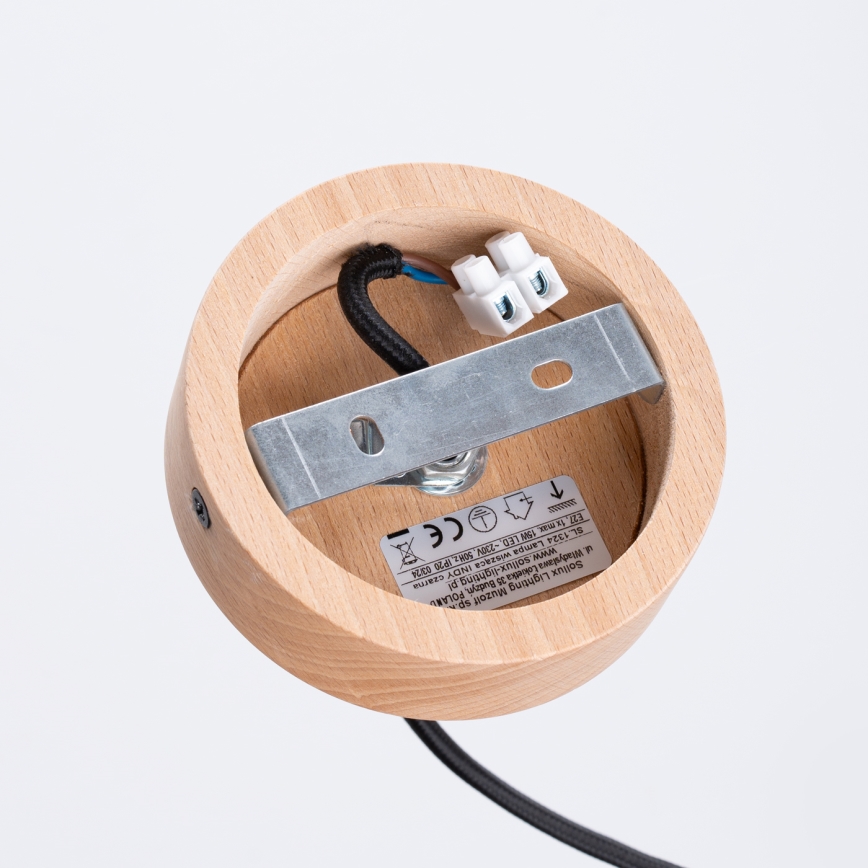 Подвесная люстра INDY 1xE27/15W/230V диаметр 38 см черный