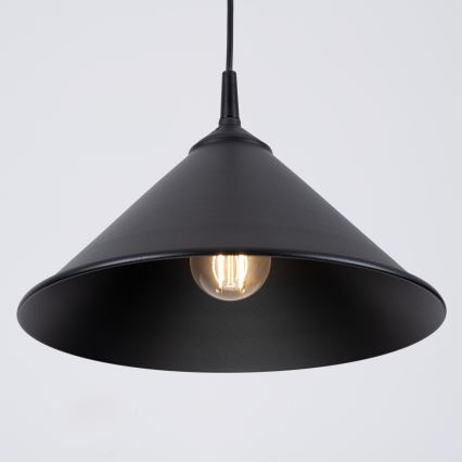 Подвесная люстра ZUMA 1xE27/15W/230V диаметр 30 см черный