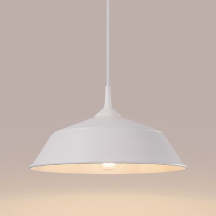 Підвісна люстра FRIKA 1xE27/15W/230V діаметр 34 см білий