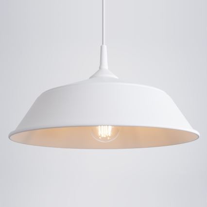 Підвісна люстра FRIKA 1xE27/15W/230V діаметр 34 см білий