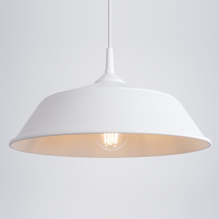 Підвісна люстра FRIKA 1xE27/15W/230V діаметр 34 см білий
