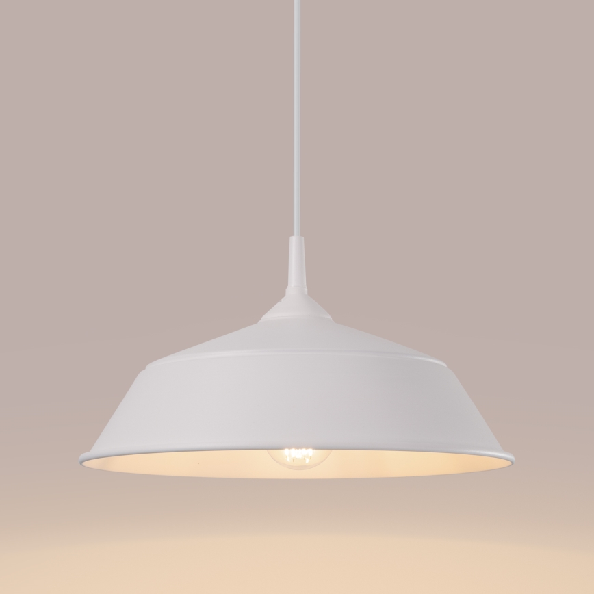 Подвесная люстра FRIKA 1xE27/15W/230V диаметр 34 см белый