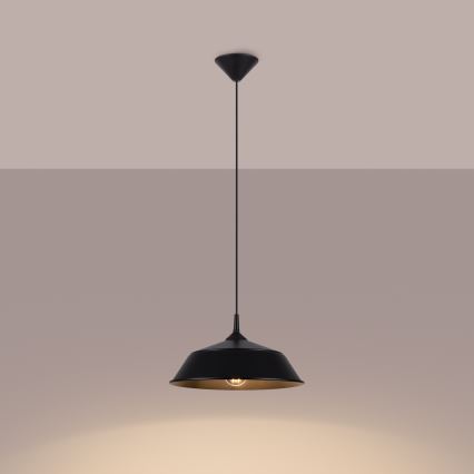Подвесная люстра FRIKA 1xE27/15W/230V диаметр 34 см черный